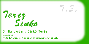 terez sinko business card