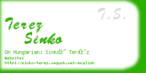 terez sinko business card